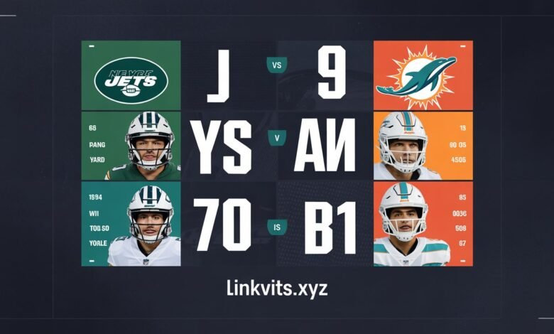 New York Jets VS Miami Dolphins Match Player Stats