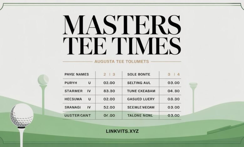Masters Tee Times