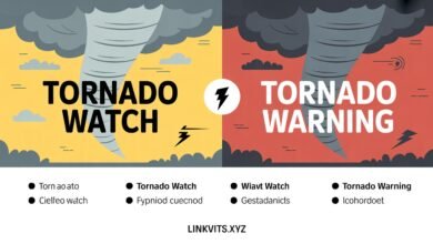Difference Between Tornado Watch and Warning