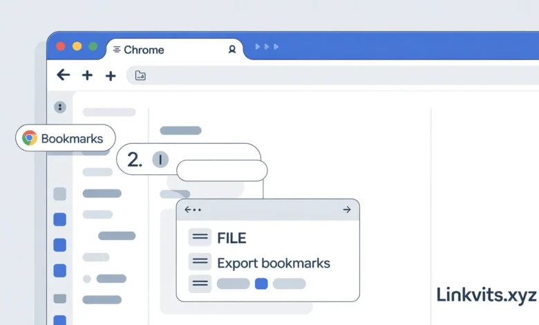how to export bookmarks from chrome